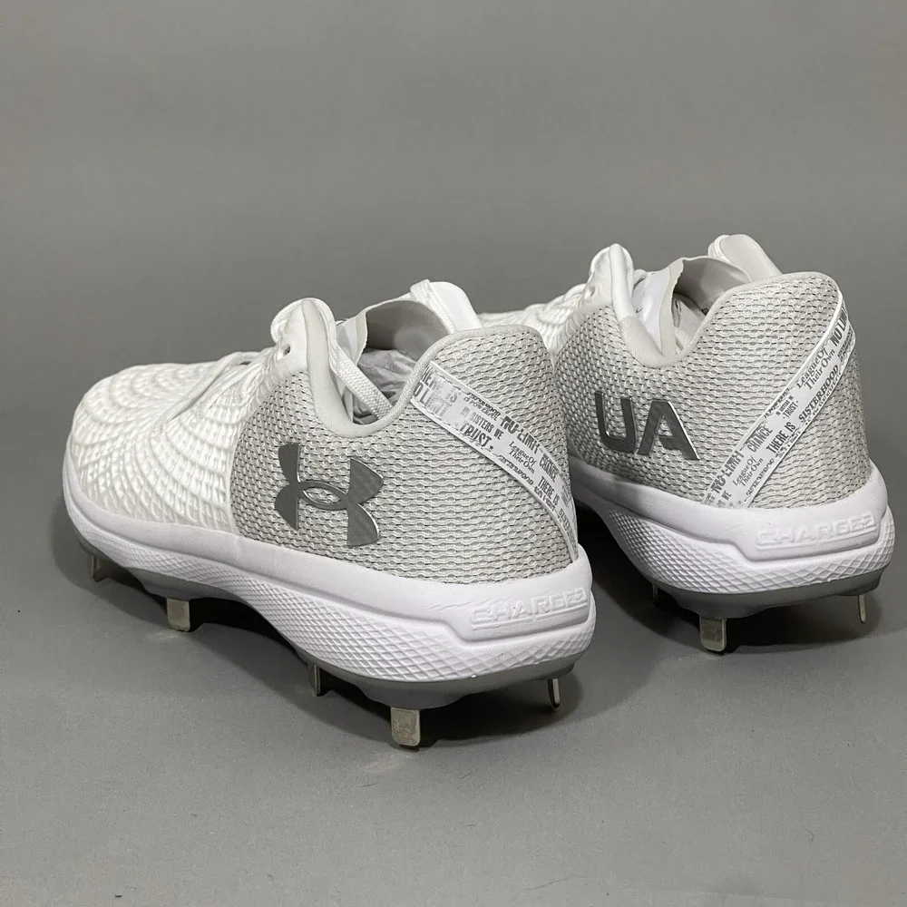 Under Armour Softball Cleats Women's 6 Metal Glyde 2.0 MT‎ White 3026601-100 USA